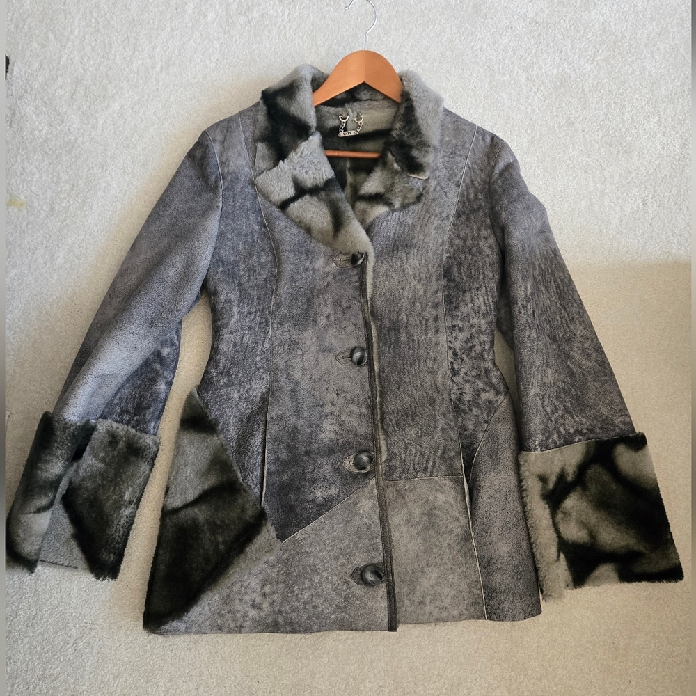 Selim Deri Shearling Coat Med